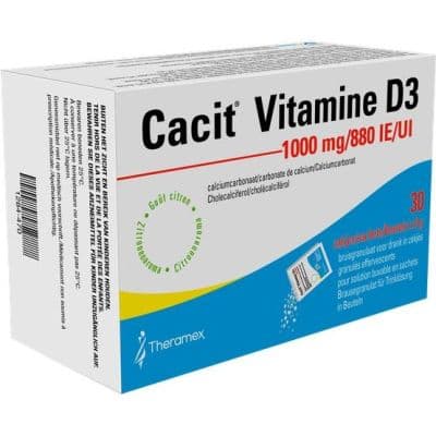 Cacit vit D3 1000/880 Zakjes 30 stuks