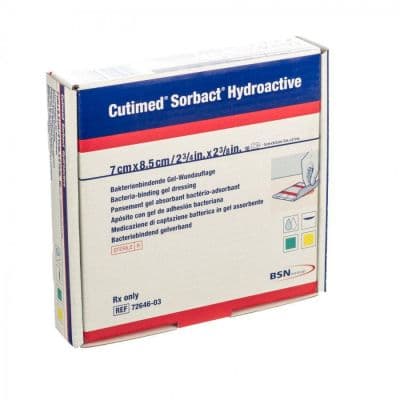 Cutimed Sorbact Hydroactive 7cmx8,5cm 10 stuks