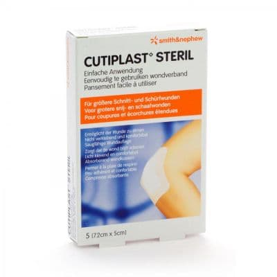 Cutiplast steriel verband 7,2x5cm 5 stuks
