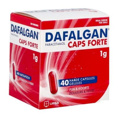 Dafalgan Caps Forte 1g Capsules 40 stuks