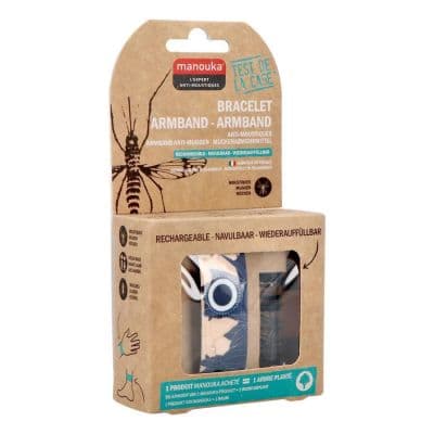 Manouka Anti-Muggen planten Armband 1 stuks