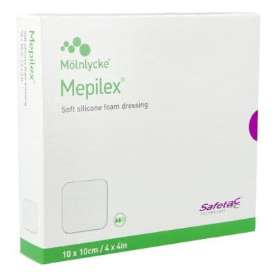 Mepilex absorberend schuimverband 10x10cm 5 stuks