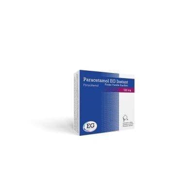 Paracetamol EG Instant 500mg Vanille-Aardbei Zakjes 20 stuks