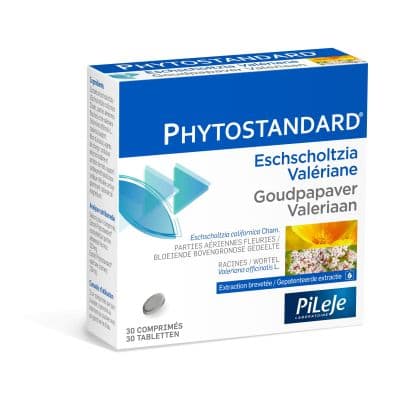 PiLeJe Phytostandard Goudpapaver / Valeriaan Tabletten 30 stuks