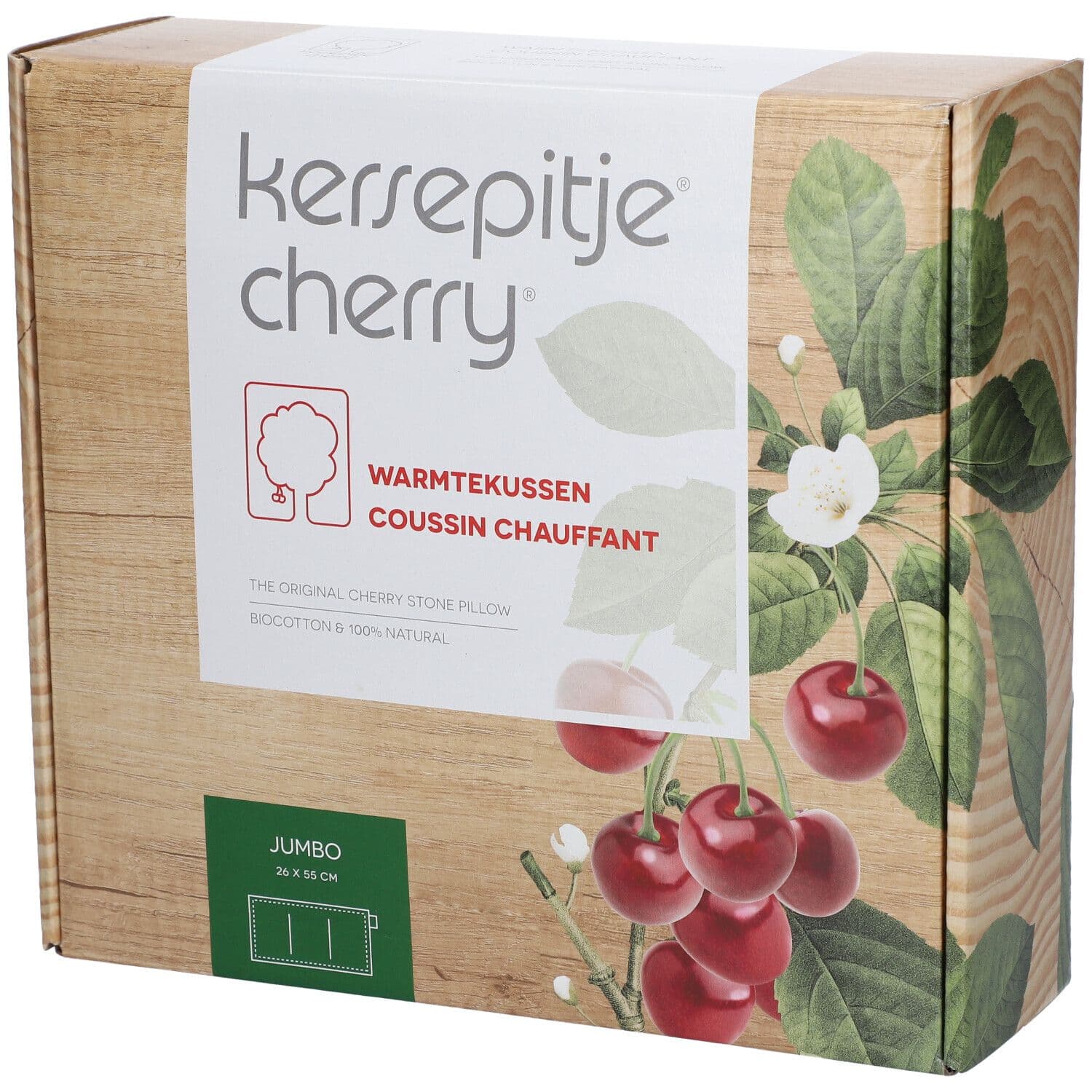 ACA Kersenpitkussen Jumbo 26x55 cm