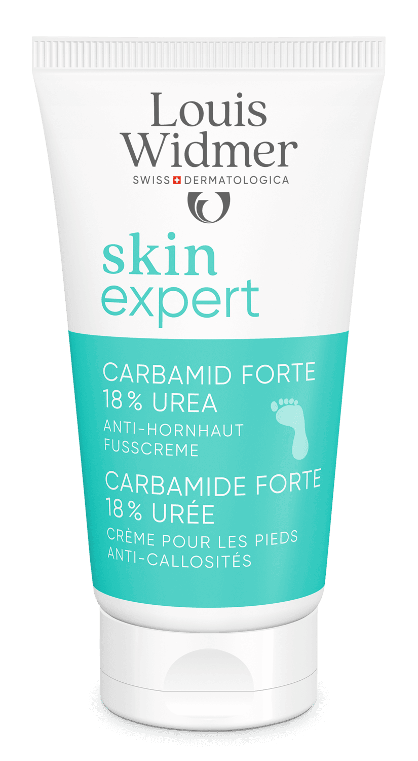 Louis Widmer Skinexpert Carbamide Forte 18 % Ureum Voetencrème Tegen Eelt Zonder Parfum