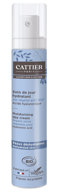 Cattier Moisturising Day Cream Hyaluronic Acid Dehydtrated Skin