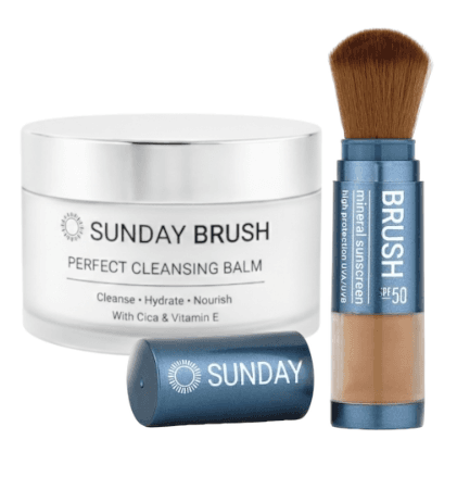 Sunday Brush Protect & Cleanse Set - Tan