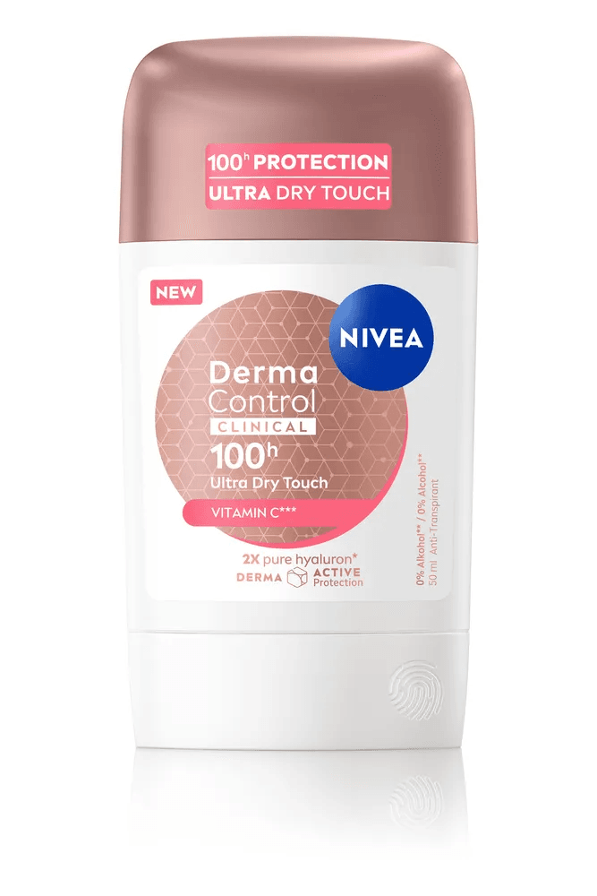 Nivea Derma Control Clinical 100 Ultra Dry Touch Anti-transpirant Stick