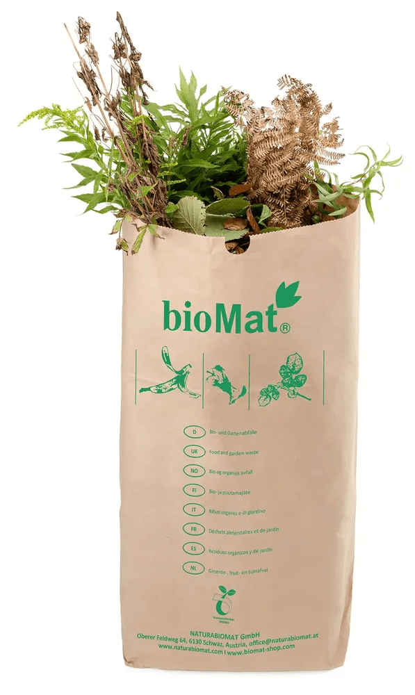 Biomat Papieren Compost Afvalzakken 80LT