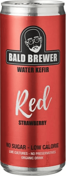 Bald Brewer Water Kefir Red Strawberry