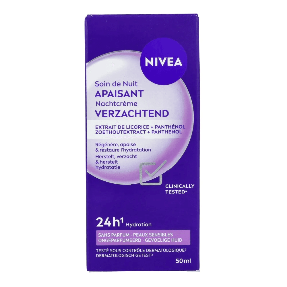 Nivea Essentials 24u Nachtcrème Gevoelige Huid
