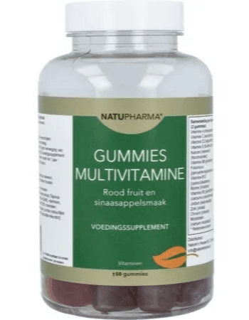 Natupharma Gummies Multivitamine Rood Fruit-Sinaasappel