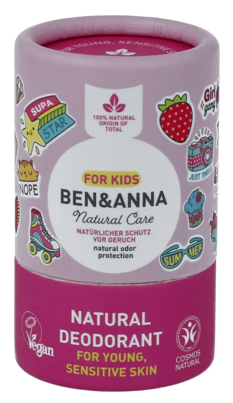 Ben & Anna Natural Deodorant Kids Pink