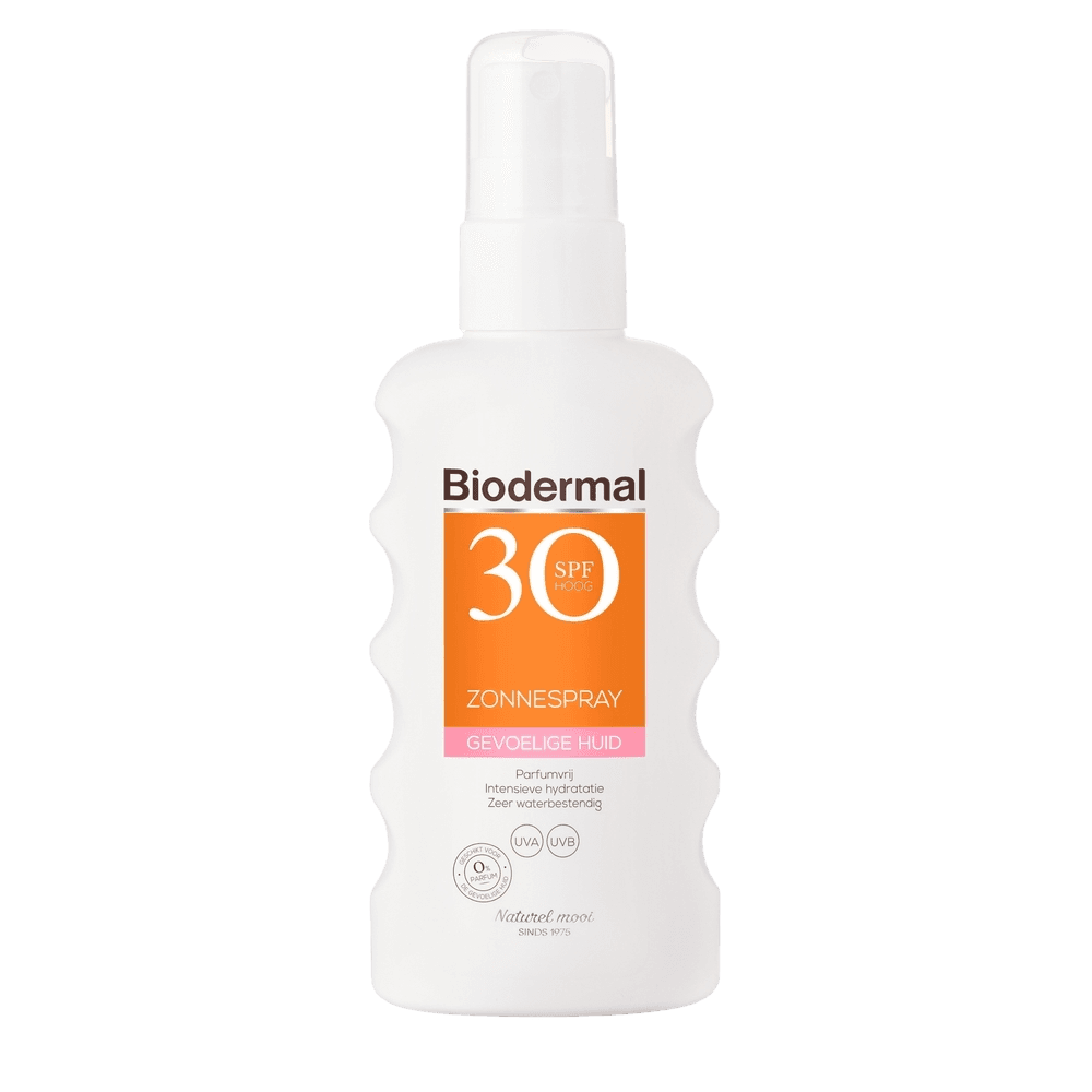 Biodermal Gevoelige Huid Zonnespray - Zonnebrand met SPF30