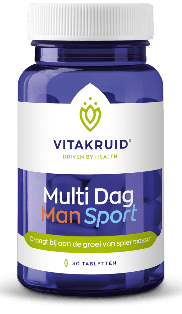 Vitakruid Multi Dag Man Sport 100% Vegan 30
