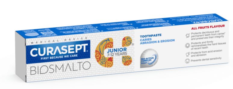 Curasept Biosmalto Junior Toothpaste Caries, Abrasion & Erosion