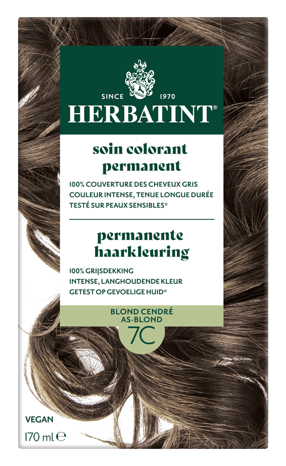 Herbatint Permanente Haarkleuring As-Blond 7C