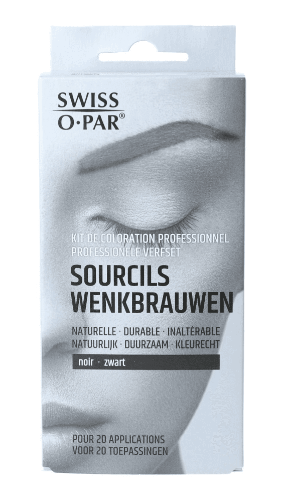 Swiss O-Par Professionele Verfset Wenkbrauwen Zwart