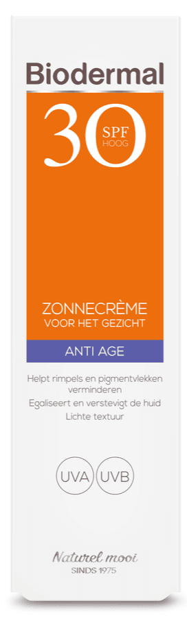 Biodermal SPF30 Anti Age Zonnecrème Gezicht