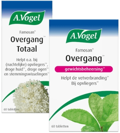 A.Vogel Famosan Overgang Totaal Tabletten 60ST + Overgang Gewichtsbeheersing* Tabletten 60TB Combiverpakking
