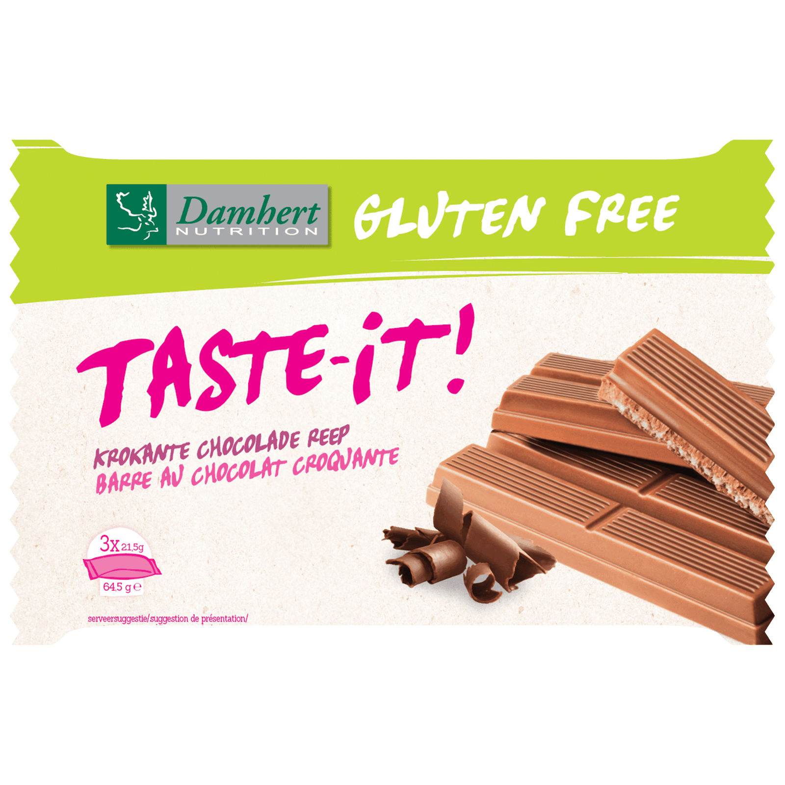 Damhert Taste-it Krokante Chocoladereep