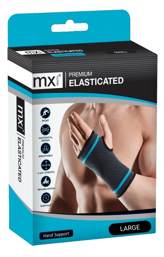 MX Health Premium Elasticated Hand Support L