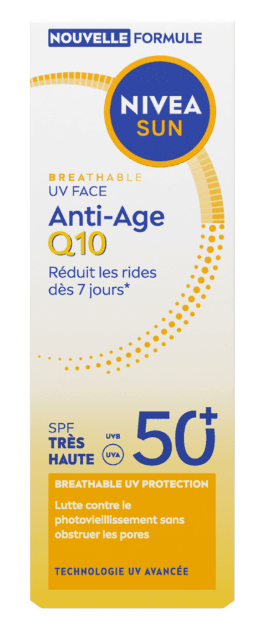 Nivea Sun Breathable UV Face Anti-Age Q10 SPF50+