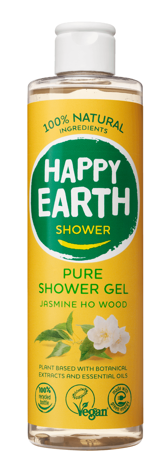 Happy Earth 100% Natural Shower Gel Jasmine Ho Wood