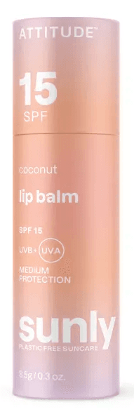 Attitude Sunly SPF15 Coconut Lip Balm