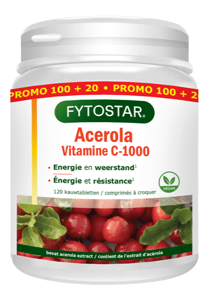 Fytostar Acerola Vitamine C-1000 Kauwtabletten