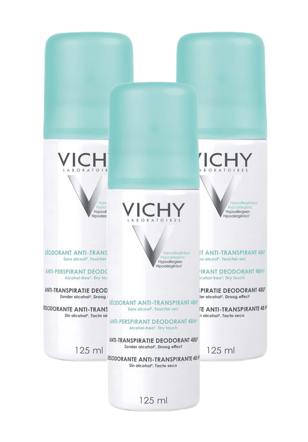 Vichy Deodorant Anti-transpiratie Spray Multiverpakking