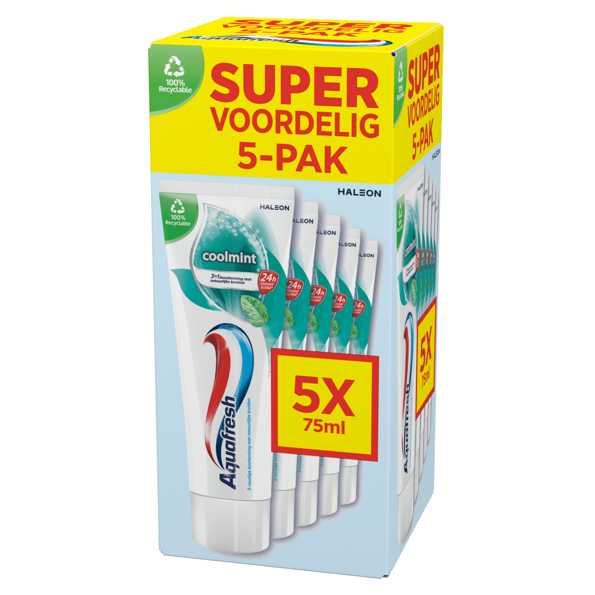 Aquafresh Coolmint Tandpasta 5-Pack