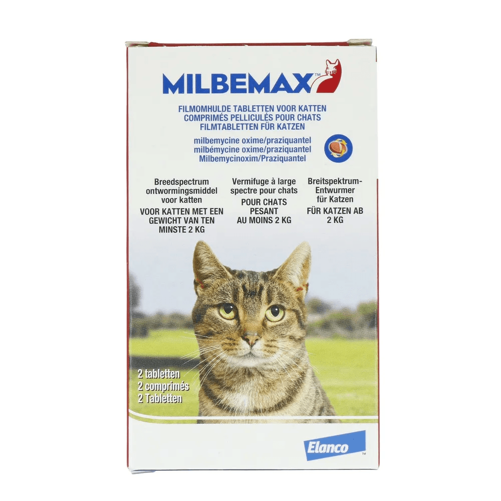 Milbemax Ontwormingsmiddel Voor Katten 2 - 8 kg Tabletten