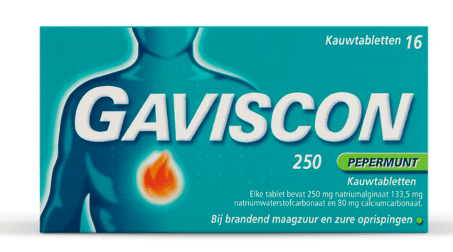 Gaviscon 250 Pepermunt Kauwtabletten