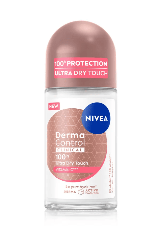 Nivea Derma Control Clinical 100H Ultra Dry Touch Anti-transpirant Roller
