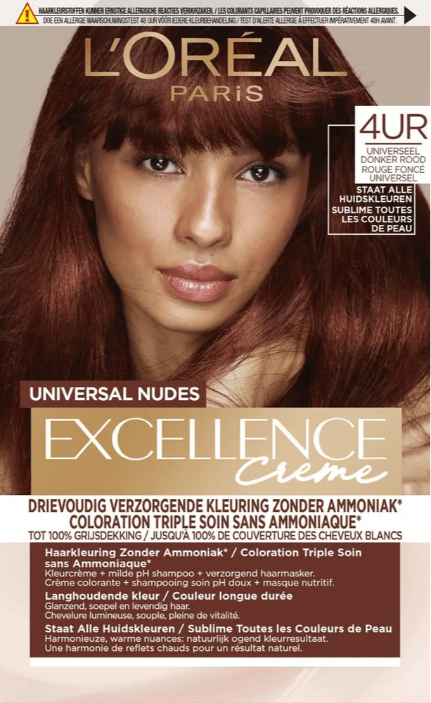 L'Oréal Paris Excellence Creme - 4UR Universeel Donker Rood
