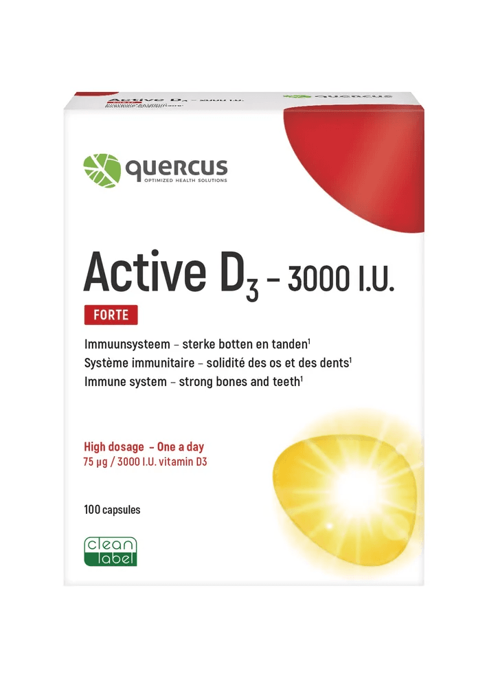 Quercus Active D3 3000 IU Capsules
