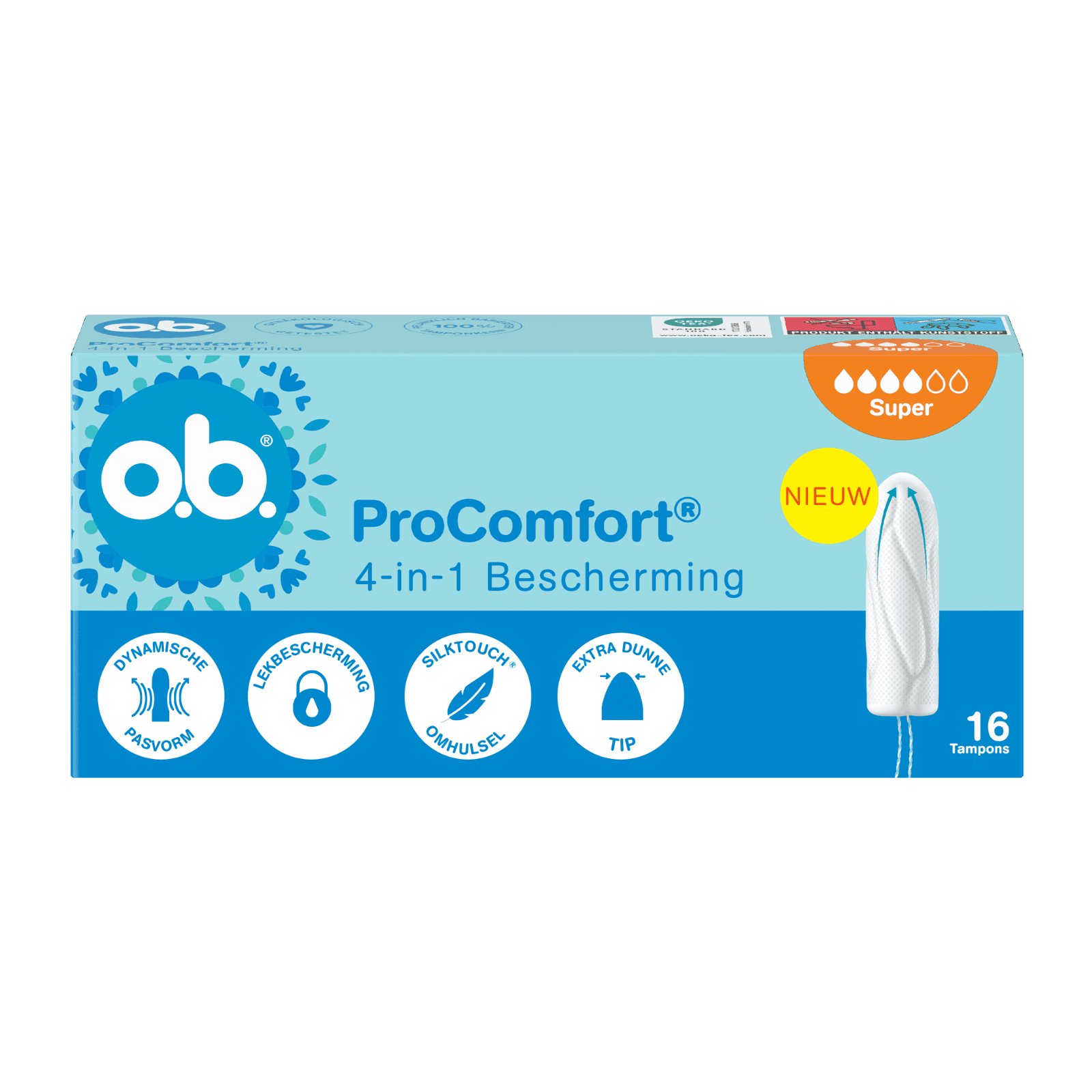 OB ProComfort Advanced Tampons Super