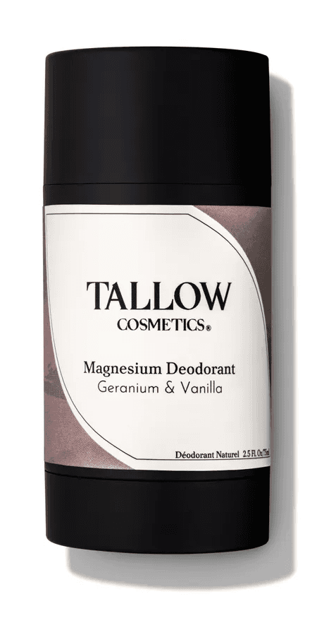 Tallow Cosmetics Magnesium Deodorant Geranium & Vanilla