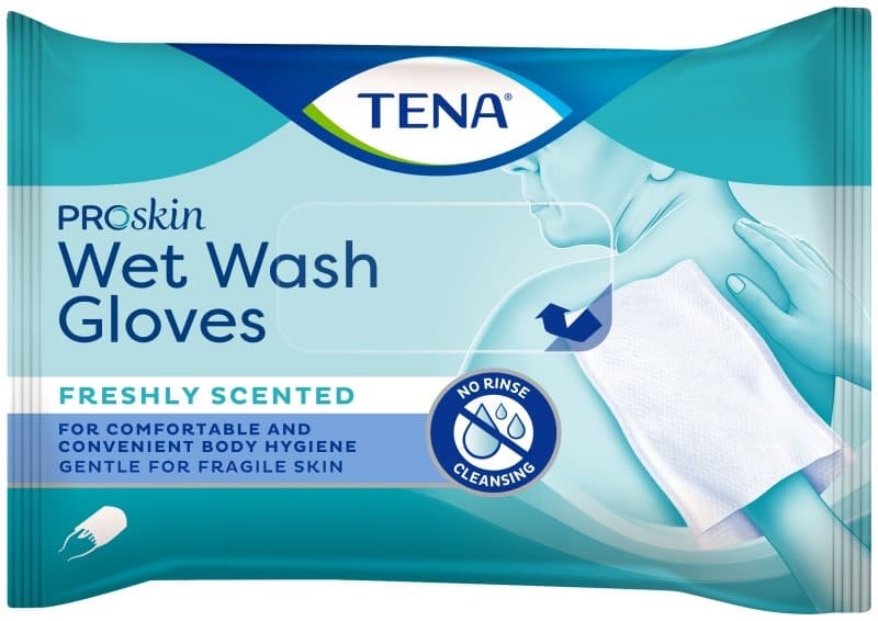 TENA Wet Wash Glove Freshly Scented