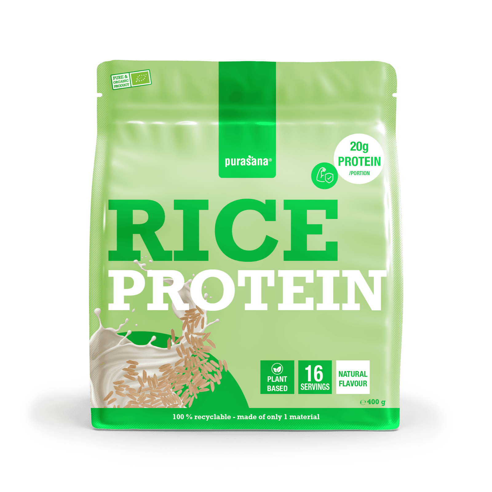 Purasana Rice Protein Powder Natural