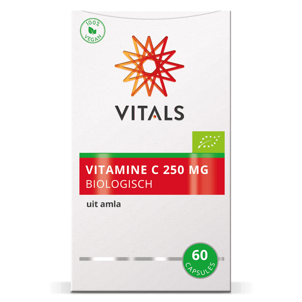Vitals Vitamine C 250mg Biologisch Capsules