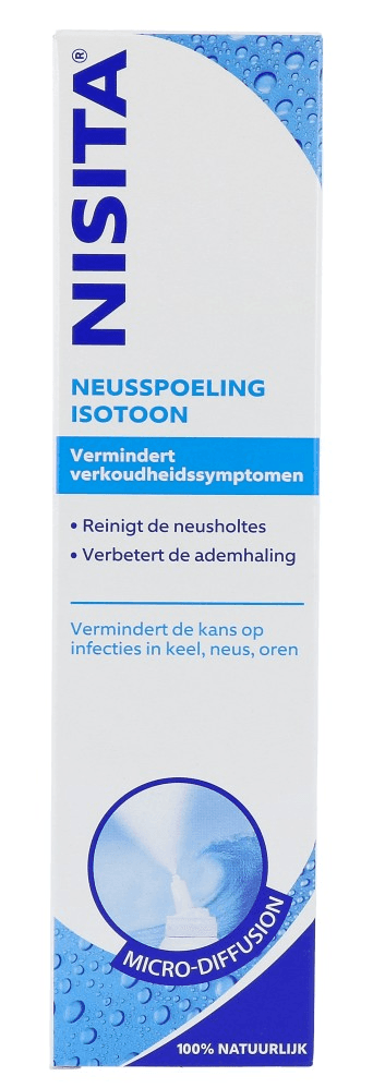 Nisita Neusspoeling Isotoon - Micro-diffusion vermindert verkoudheidssymptomen