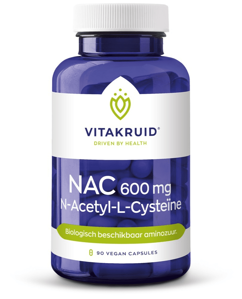 Vitakruid NAC 600 mg N-Acetyl-L-Cysteïne Capsules