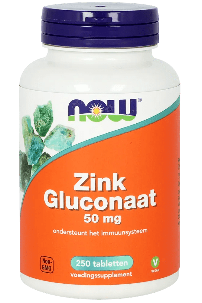 NOW Zink Gluconaat Tabletten