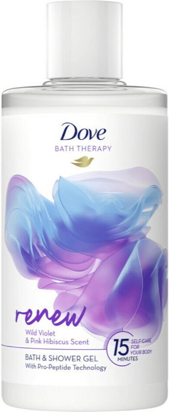 Dove Bath Therapy Renew Bath & Shower Gel Wild Violet & Pink Hibiscus Scent
