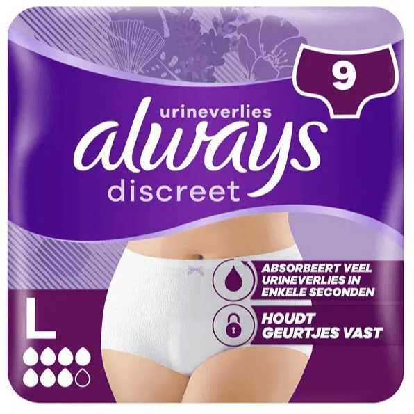 Always Discreet Incontinentie Broekjes Maat L