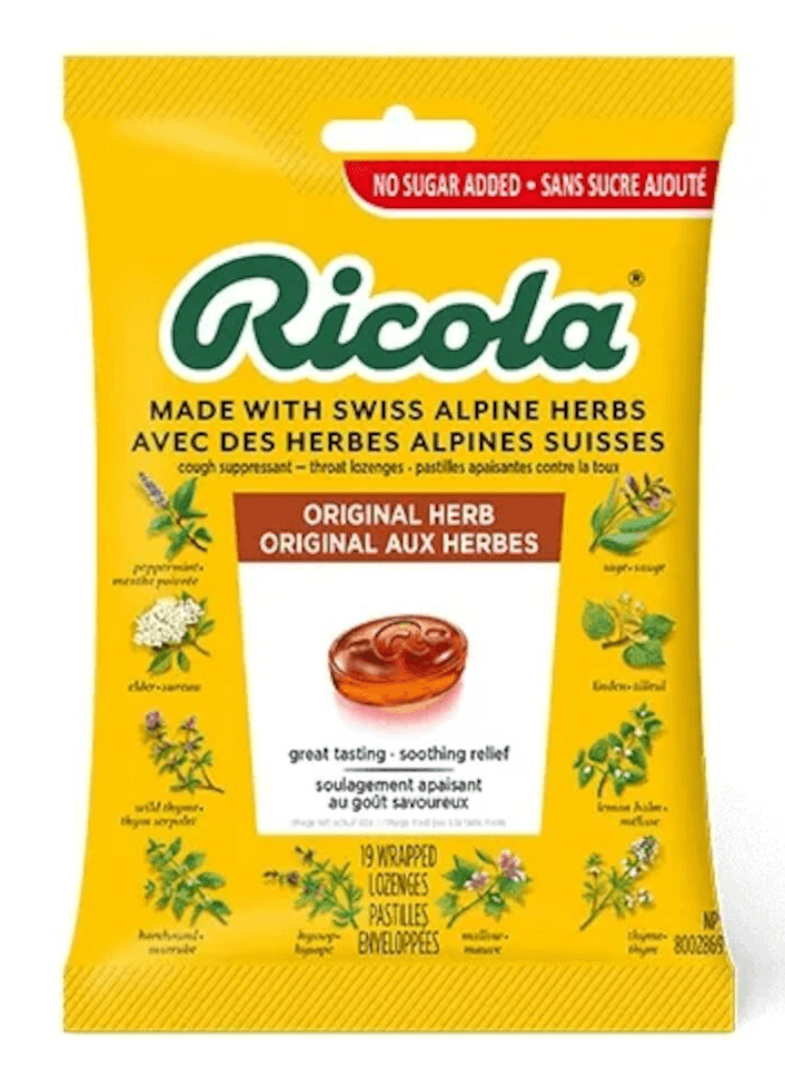 Ricola Original Herbs Suikervrij Zak