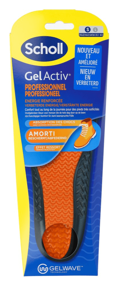 Scholl GelActiv Inlegzolen Work & Boot S Maat 35.5-40.5